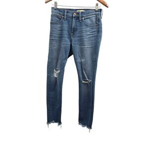 Madewell Jeans Women 27 Blue Skinny 27P Wash High Rise Stretch Capsule Timeless